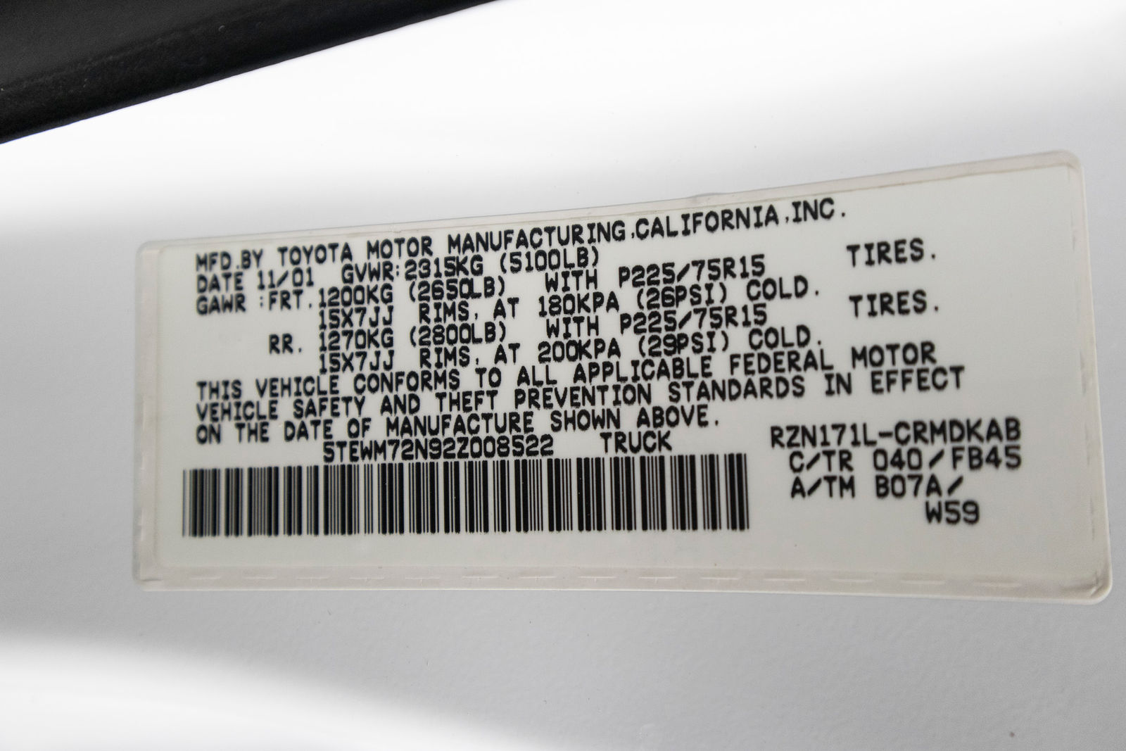 Toyota Tacoma 2002 - Image 11