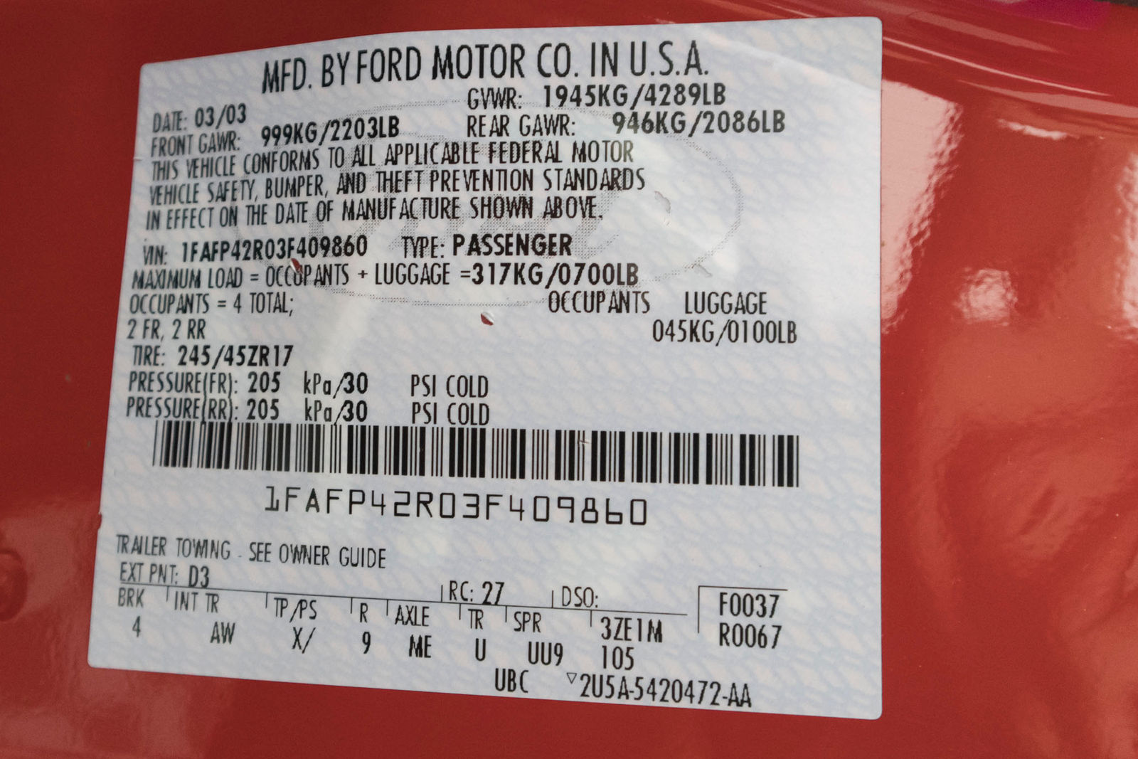 Ford Mustang Mach 1 2003 - Image 11